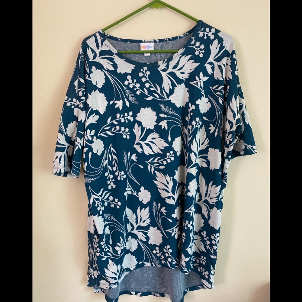LuLaRoe Green Floral Irma - M